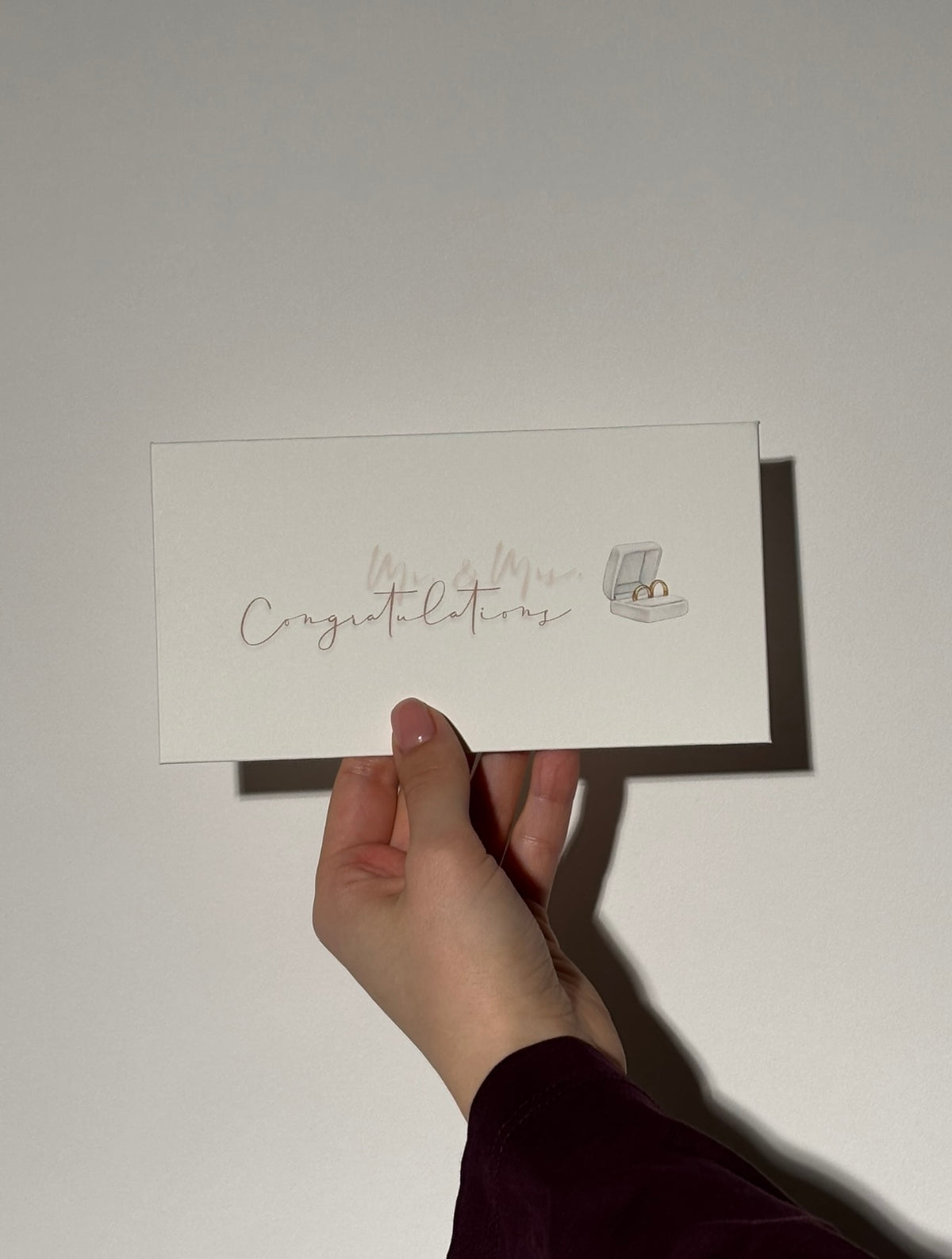 Bruiloft - Geldcadeau Envelop met Persoonlijke Kaart