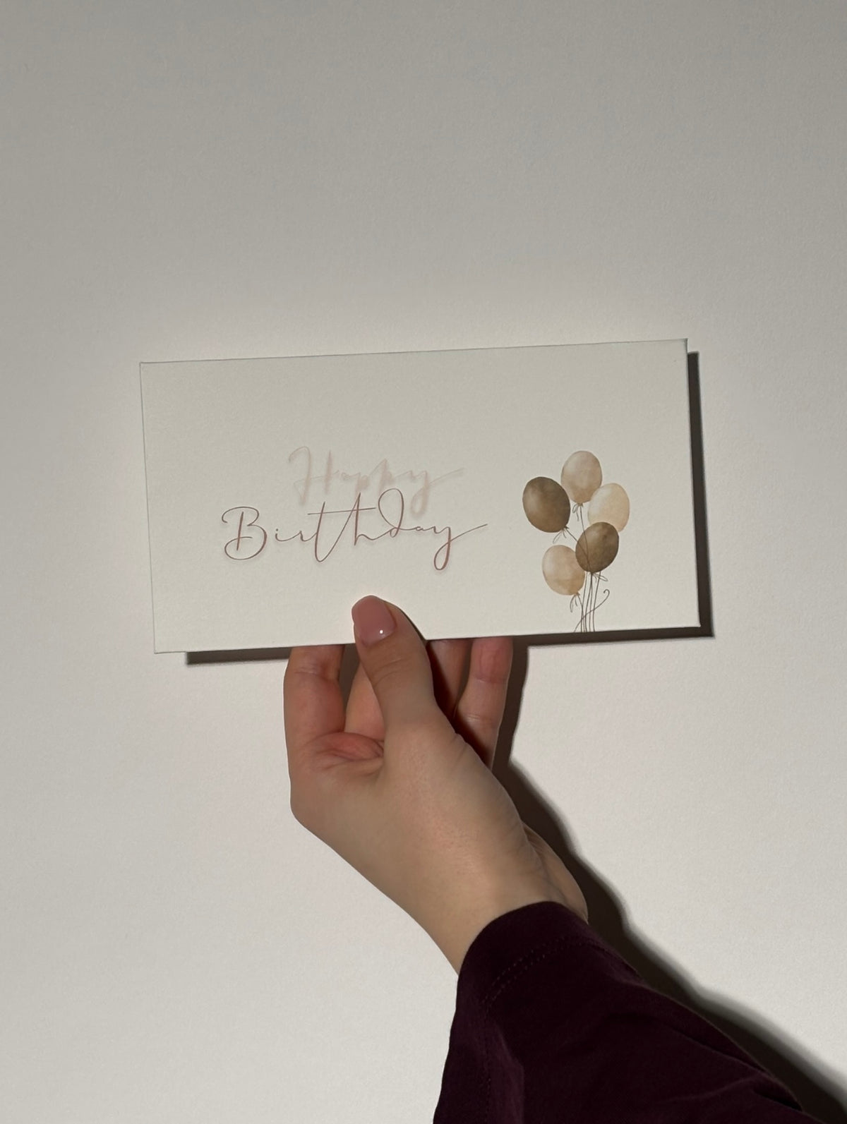 Verjaardag - Geldcadeau Envelop met Persoonlijke Kaart.