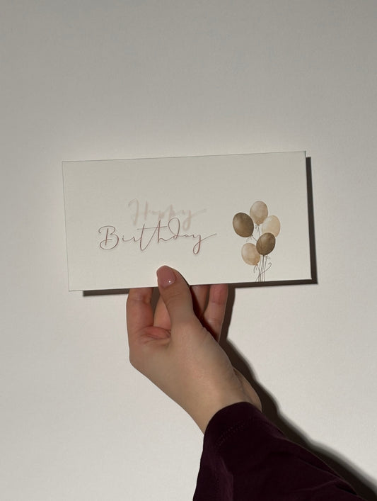 Gift Set | Geld Enveloppen & Wenskaarten voor Verjaardag, Bruiloft & Baby